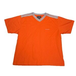 Abercrombie And Fitch V-Neck T-Shirt Men Size XL Cotton USA Made Vintage Y2K